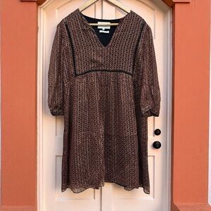 ba&sh Willow Mini Dress in Noir